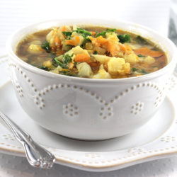 Indian Lentil + Cauliflower Soup