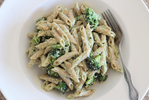 Pesto + Ricotta + Roasted Broccoli Penne