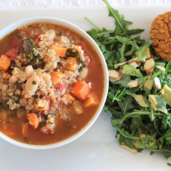 Quinoa Vegetable Soup + Kale