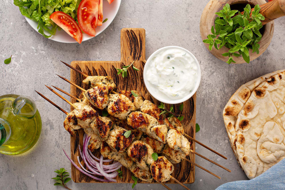 Grilled Chicken Shawarma + Golden Butter Fries and Garlic Sauce