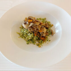 Balsamic Chicken + Sauteed Brussels Sprouts