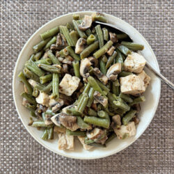 Spicy Green Beans + Mushrooms + Chicken