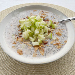 Chia Pudding + Grain-Free Granola + Apples