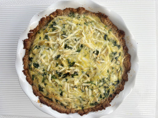 Spinach-Artichoke Quiche